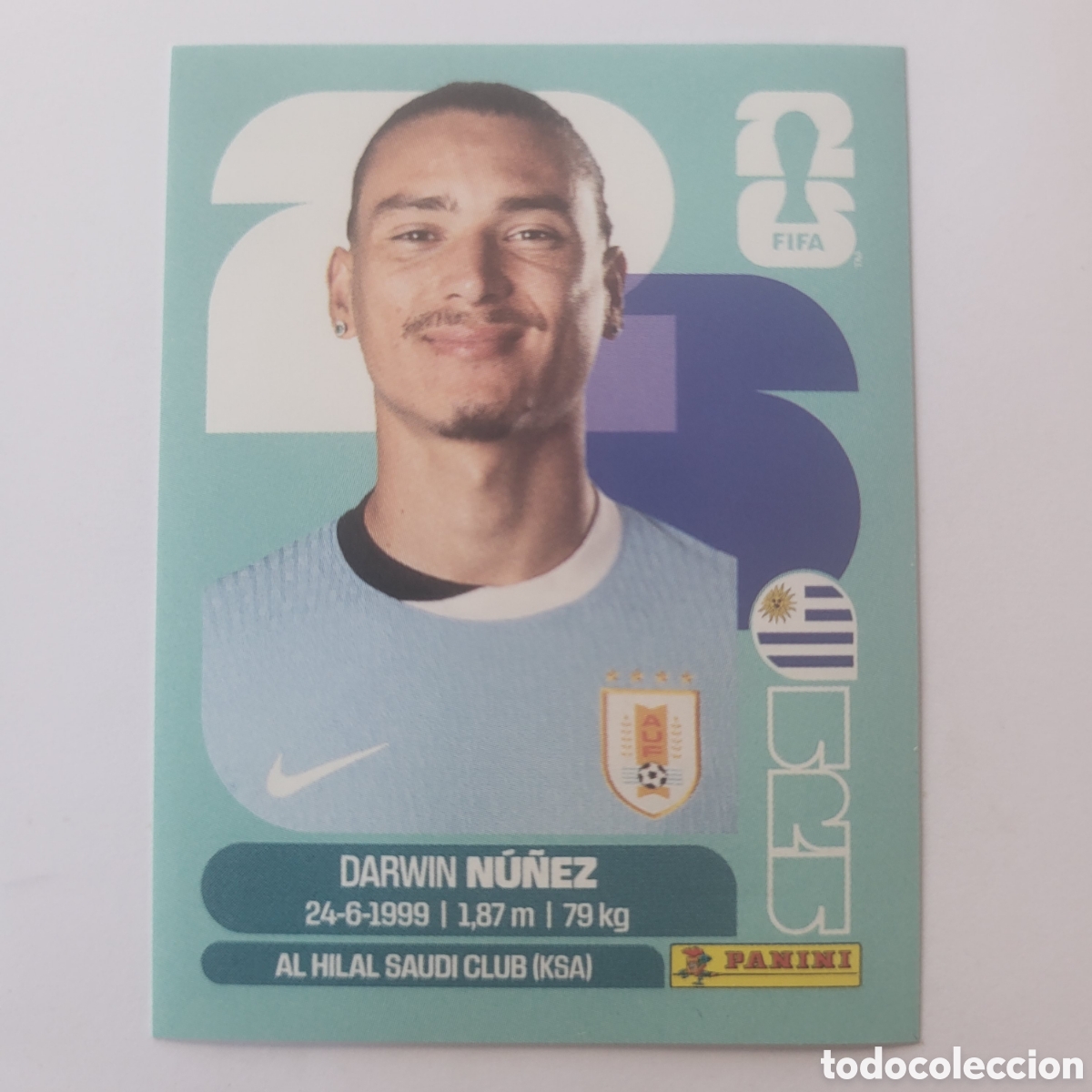Fu&szlig;ball-Sticker: URU 17 Darwin Nu&ntilde;ez [Sticker] / FIFA World Cup 2026