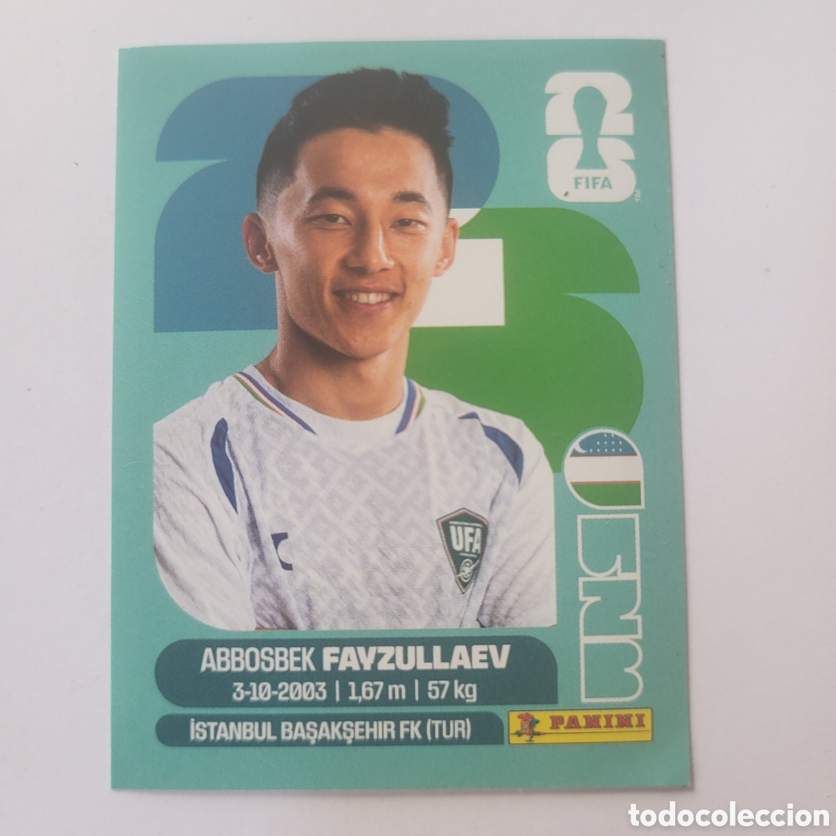 Cromos de f&uacute;tbol: UZB 20 Abbosbek Fayzullaev [Sticker] / FIFA World Cup 2026