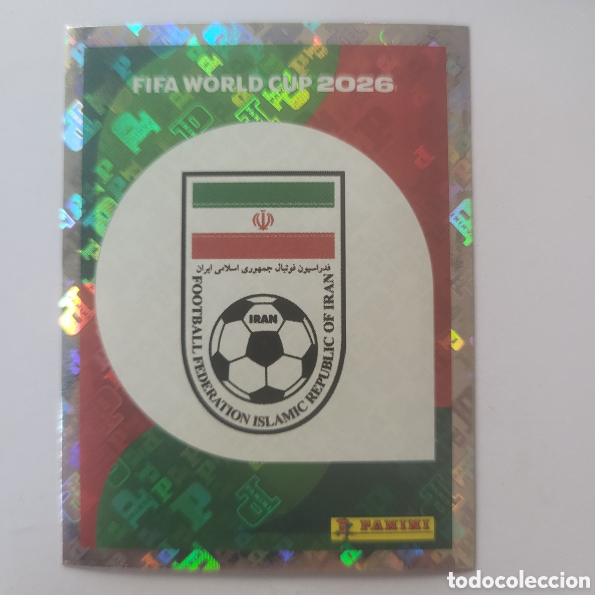 Cromos de f&uacute;tbol: IRN 1 Iran [Sticker, Escudo] / FIFA World Cup 2026