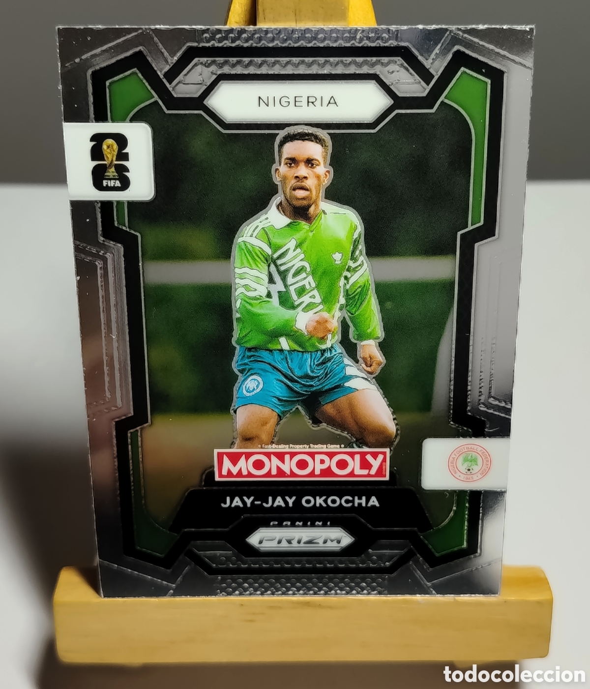 Cromos de f&uacute;tbol: JAY JAY OKOCHA 2026 NIGERIA MONOPOLY PRIZM PANINI.
