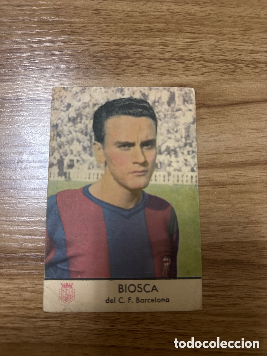 Cromos de f&uacute;tbol: 1953 BIOSCA FC BARCELONA CASTELLBLANCH