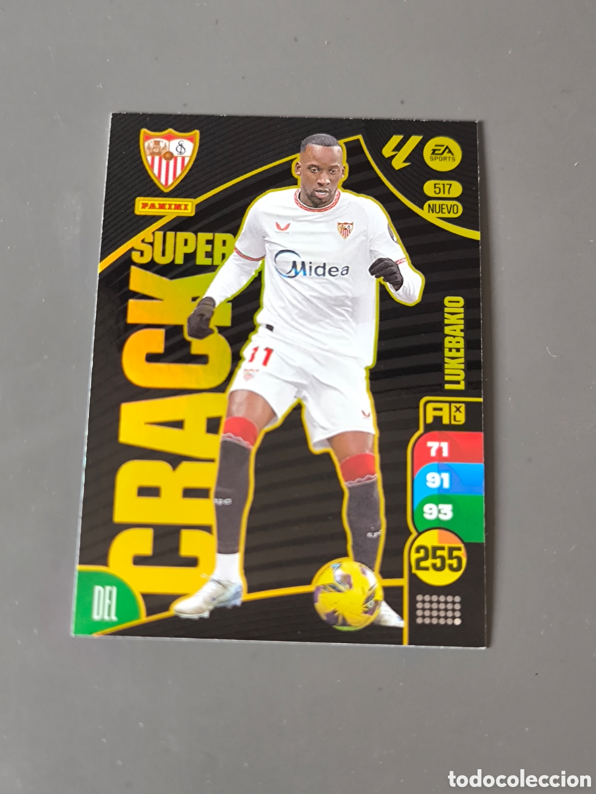 Cromos de f&uacute;tbol: LUKEBAKIO 517 Nuevo S&uacute;per Crack Sevilla FC Adrenalyn 24 25
