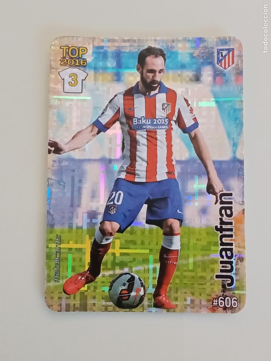 Cromos de f&uacute;tbol: 606 JUANFRAN. ATL&Eacute;TICO DE MADRID. TETRIS. LAS FICHAS QUIZ DE LA LIGA 2016