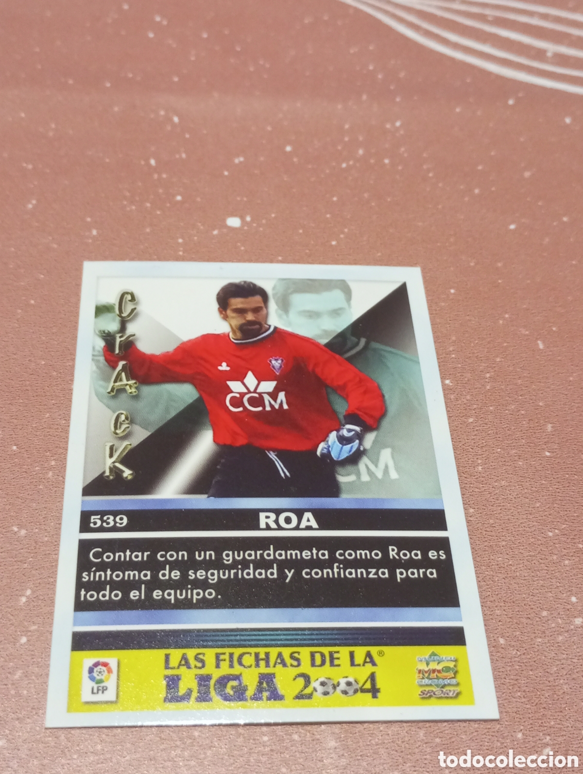 Cromos de f&uacute;tbol: 539 ROA ALBACETE FICHAS DE LA LIGA 2003 2004 03 04 MUNDICROMO