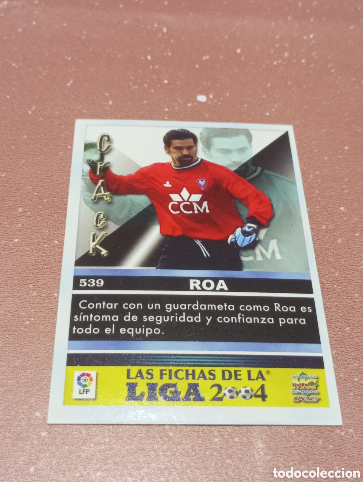 Cromos de f&uacute;tbol: 539 ROA ALBACETE FICHAS DE LA LIGA 2003 2004 03 04 MUNDICROMO