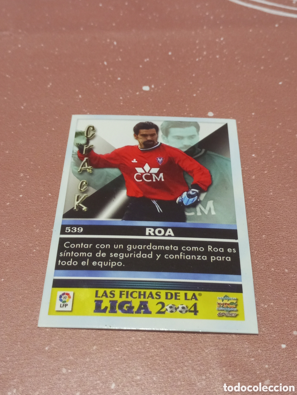Cromos de f&uacute;tbol: 539 ROA ALBACETE FICHAS DE LA LIGA 2003 2004 03 04 MUNDICROMO