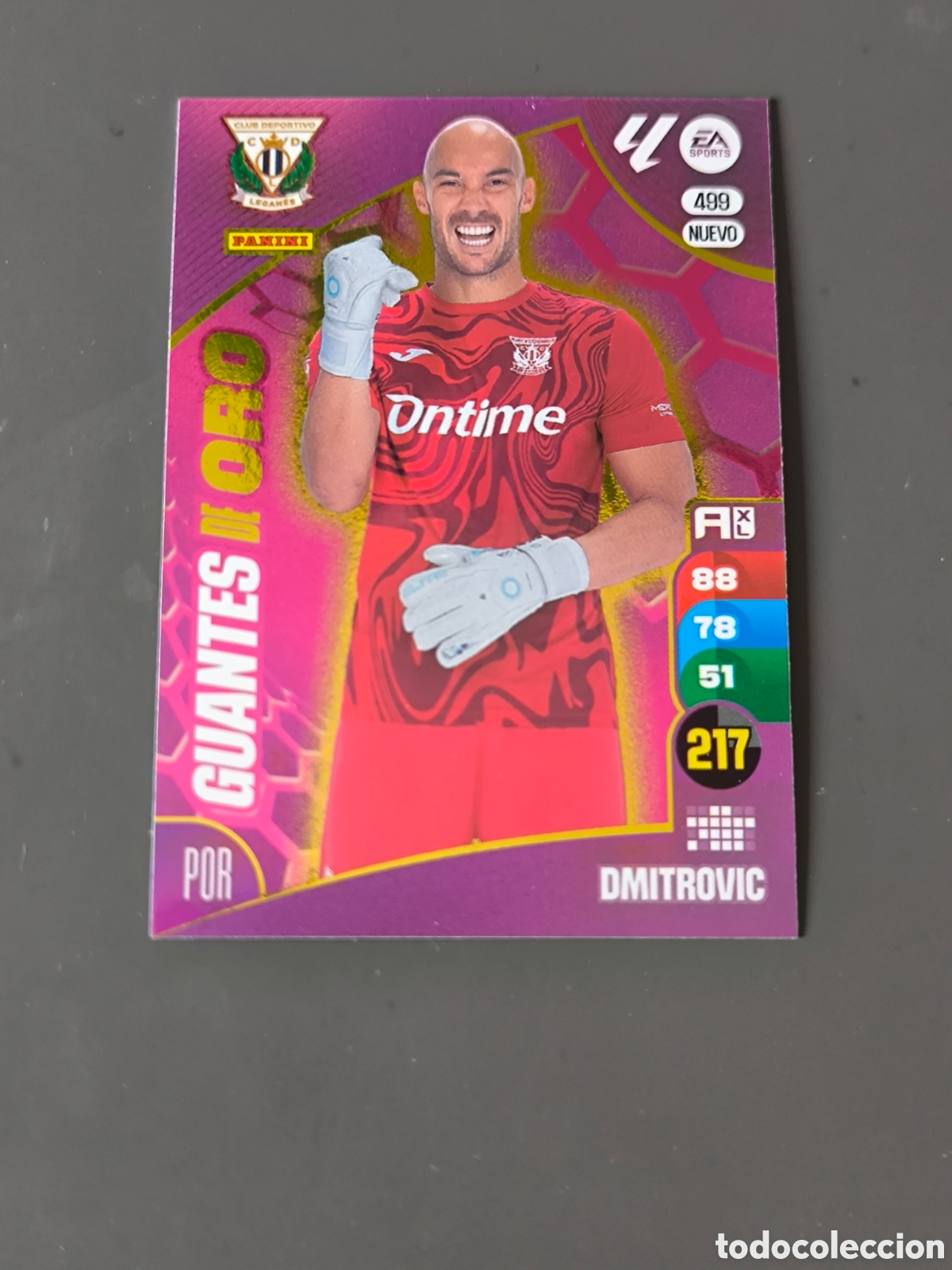 Cromos de f&uacute;tbol: DMITROVIC 499 Nuevo Guantes de Oro Legan&eacute;s Adrenalyn 24 25