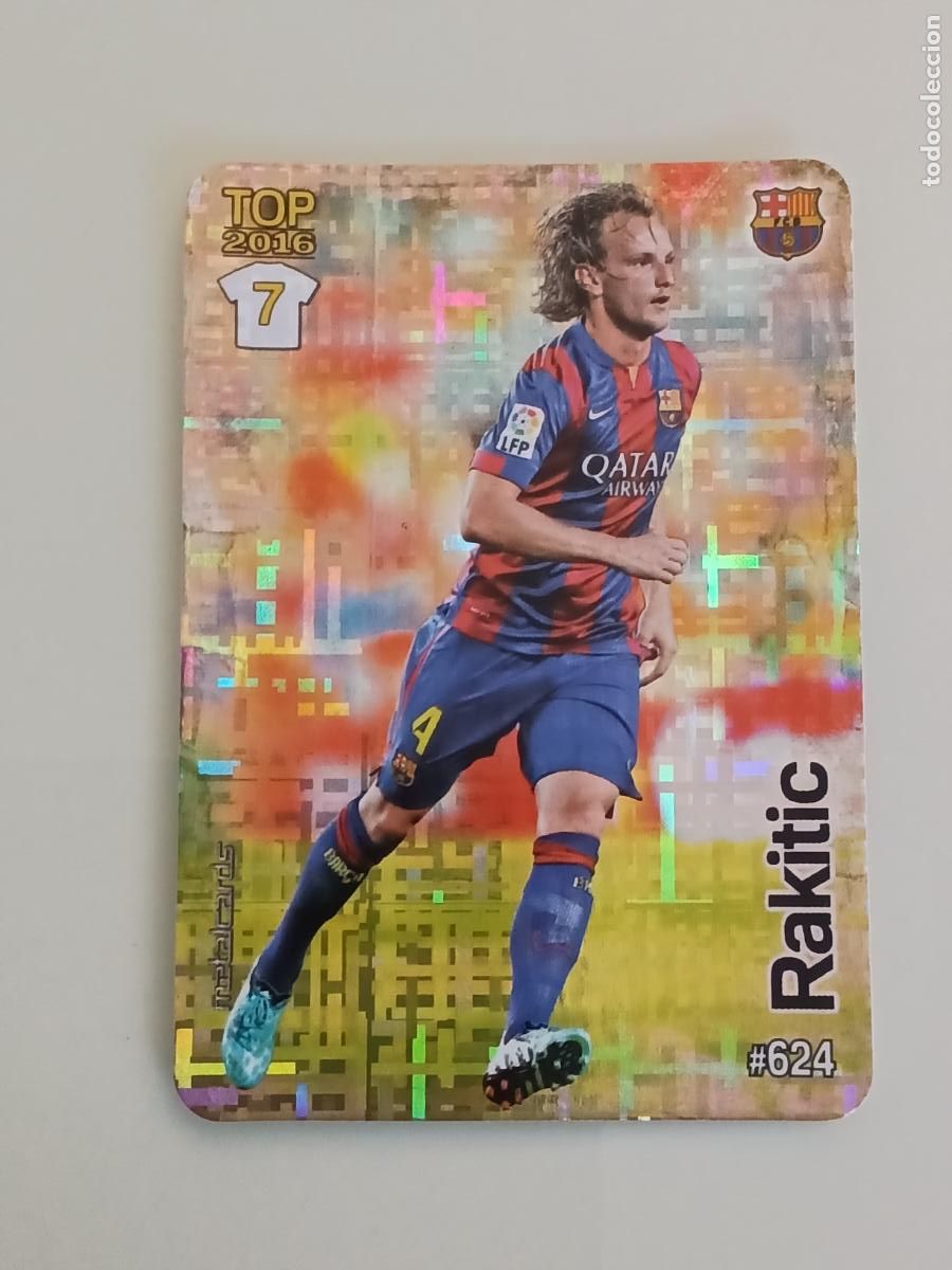 Cromos de f&uacute;tbol: 624 RAKITIC. FC BARCELONA. TETRIS. LAS FICHAS QUIZ DE LA LIGA 2016