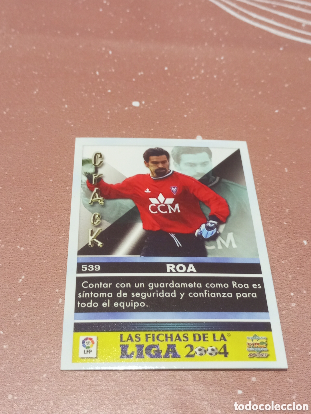 Cromos de f&uacute;tbol: 539 ROA ALBACETE FICHAS DE LA LIGA 2003 2004 03 04 MUNDICROMO