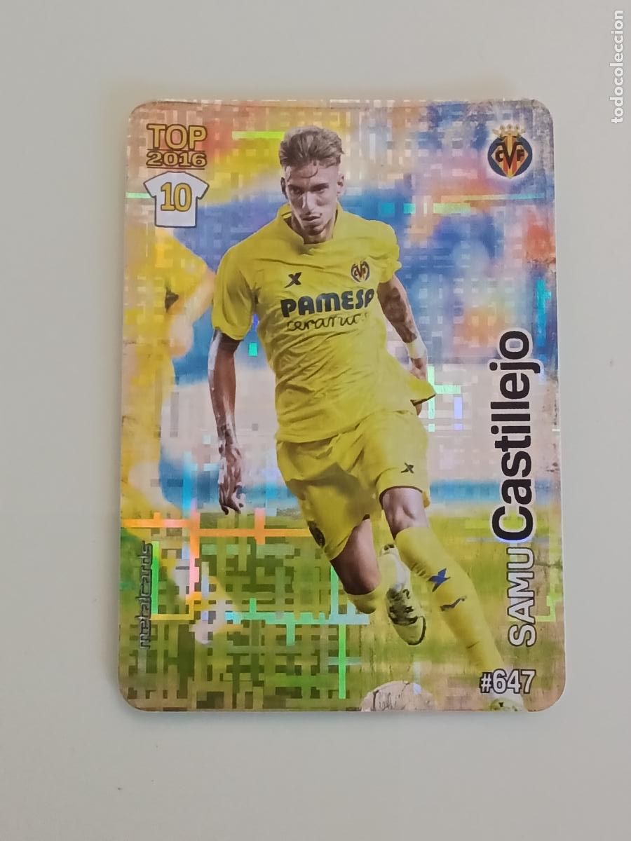 Cromos de f&uacute;tbol: 647 SAMU CASTILLEJO. VILLARREAL CF. TETRIS. LAS FICHAS QUIZ DE LA LIGA 2016