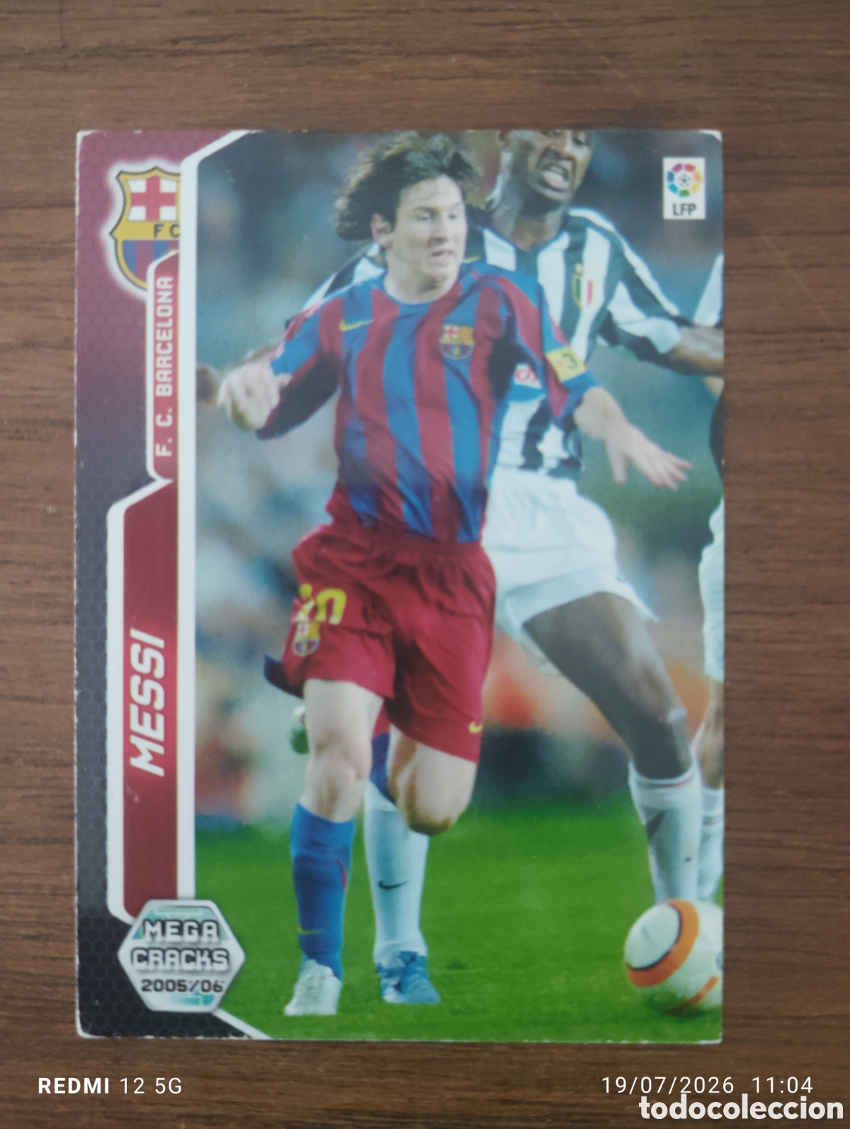 Cromos de f&uacute;tbol: Messi 71 bis Megacraks 2005 2006