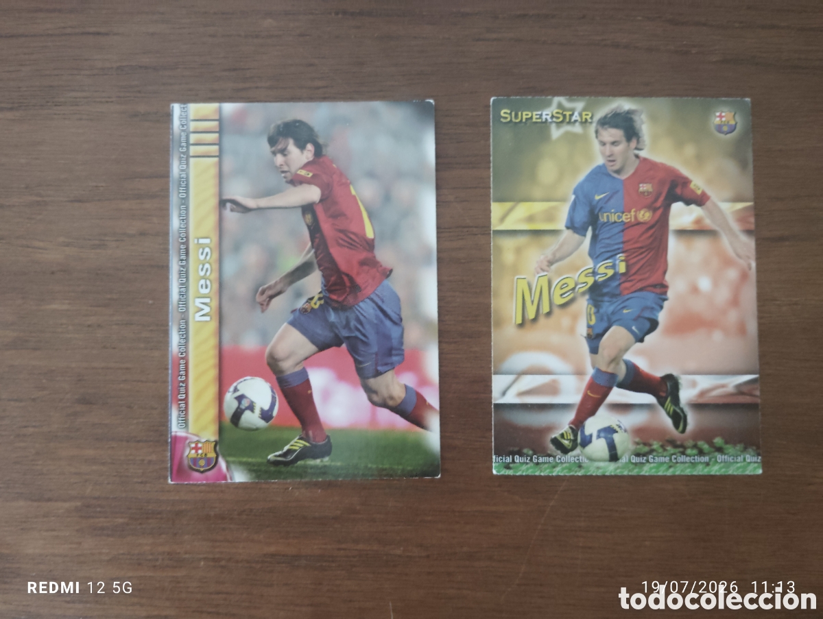Cromos de f&uacute;tbol: Messi colecci&oacute;n Quiz game Mundicromo