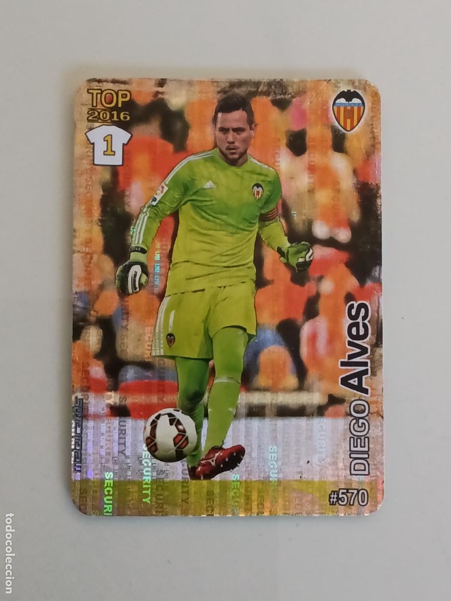 Fu&szlig;ball-Sticker: 570 DIEGO ALVES. SECURITY. SEVILLA FC. LAS FICHAS QUIZ DE LA LIGA 2016