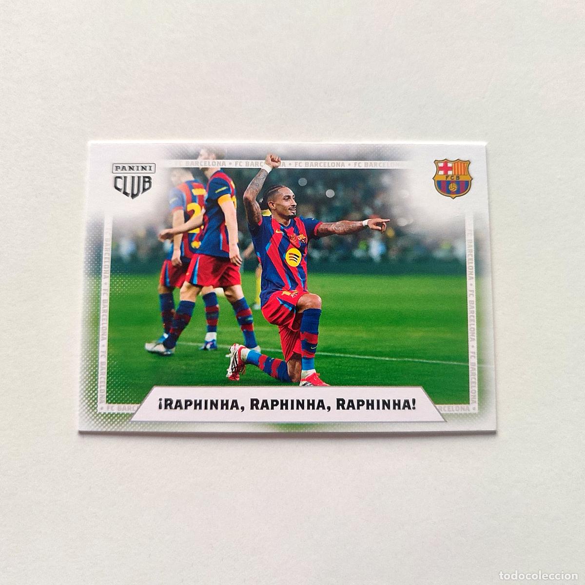 Cromos de f&uacute;tbol: Raphinha, Raphinha, Raphinha ADN Panini Club FC Barcelona 2025-26