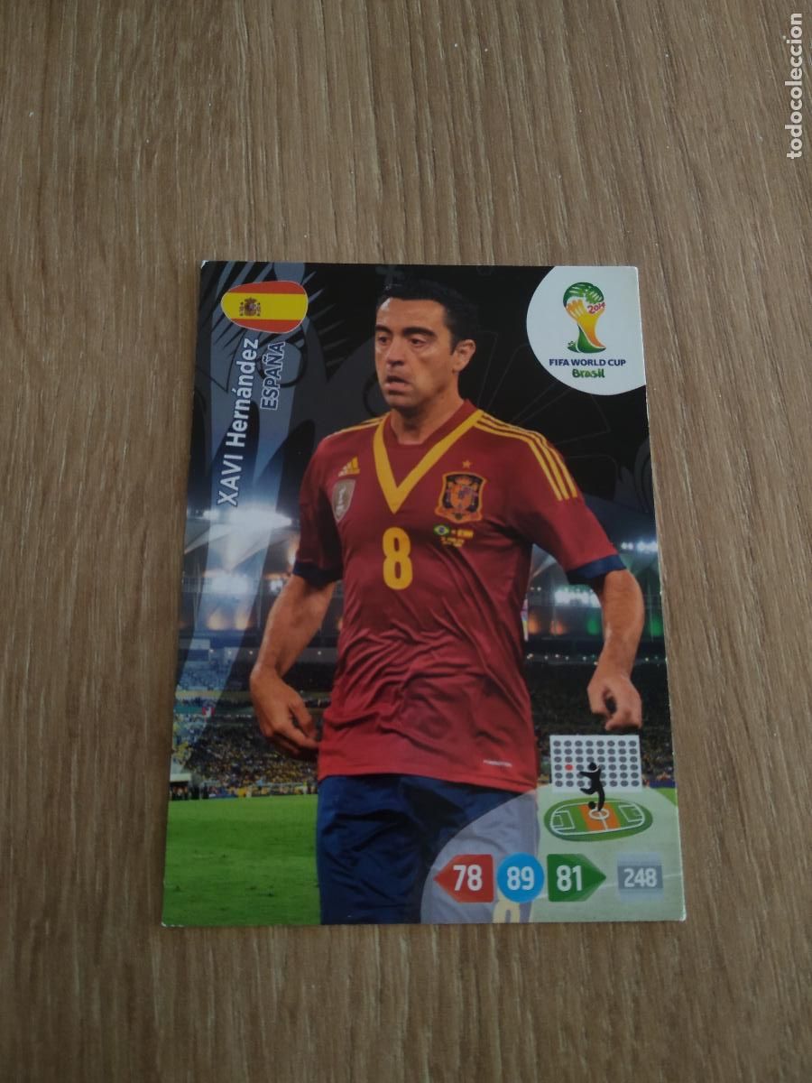 Cromos de f&uacute;tbol: XAVI ESPA&Ntilde;A CROMO FUTBOL PANINI ADRENALYN MUNDIAL 2014 WORLD CUP COPA DEL MUNDO