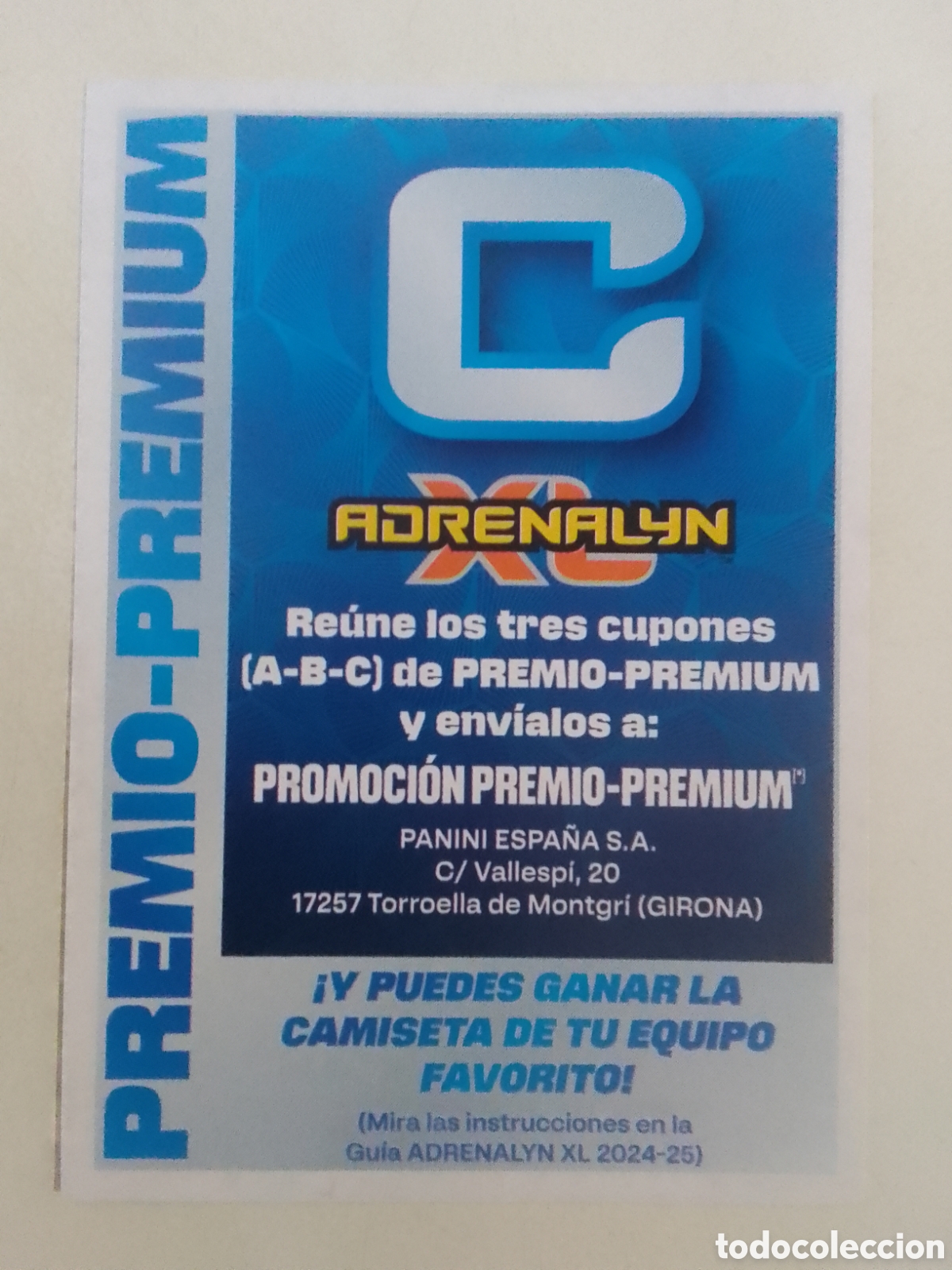 Cromos de f&uacute;tbol: Adrenalyn XL 2024-25 PREMIO - PREMIUM C.