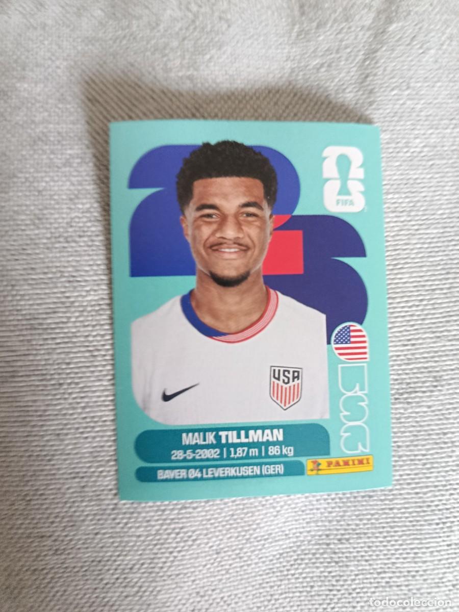 Cartes &agrave; collectionner de Football: Mundial Estados Unidos-Mexico-Canad&aacute; 2026. 15- Tillman. Estados Unidos. Nunca pegado.