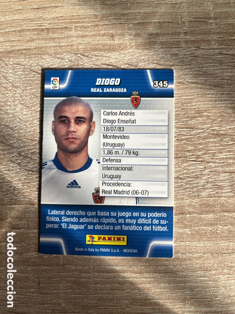 Cromos de f&uacute;tbol: 345 DIOGO MEGACRACKS MGK 2010 2011 10 11 REAL ZARAGOZA