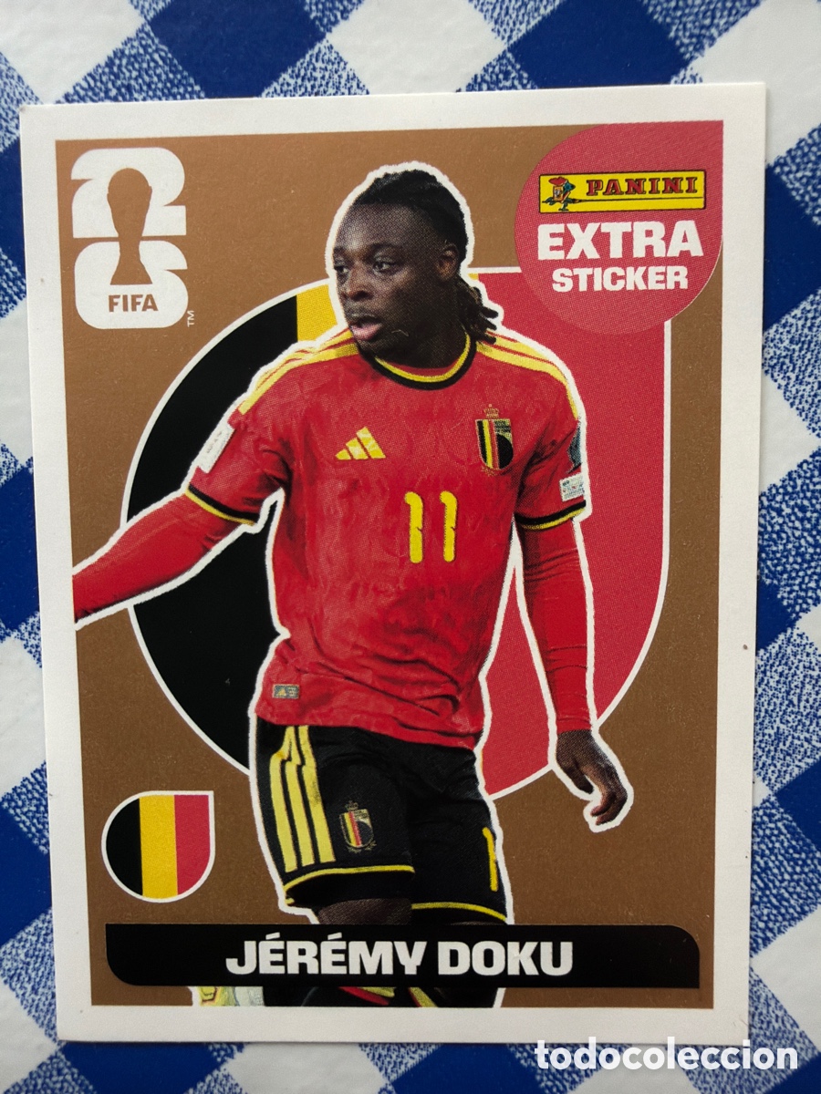 Cromos de f&uacute;tbol: J&eacute;r&eacute;my Domu extra sticker bronce &aacute;lbum panini