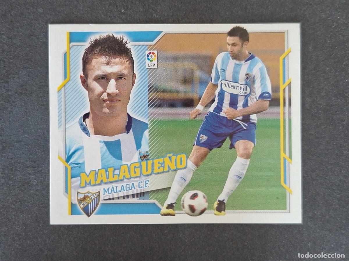 Cromos de f&uacute;tbol: L4 MALAGUE&Ntilde;O MALAGA C. F. COLOCA LIGA ESTE 2010 2011 10 11 NUNCA PEGADO SIN PEGAR