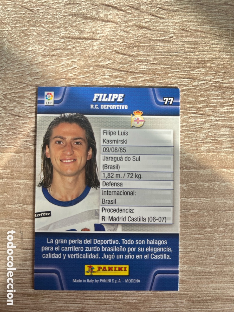 Cromos de f&uacute;tbol: 77 FILIPE MEGACRACKS MGK 2010 2011 10 11 DEPORTIVO DE A CORU&Ntilde;A