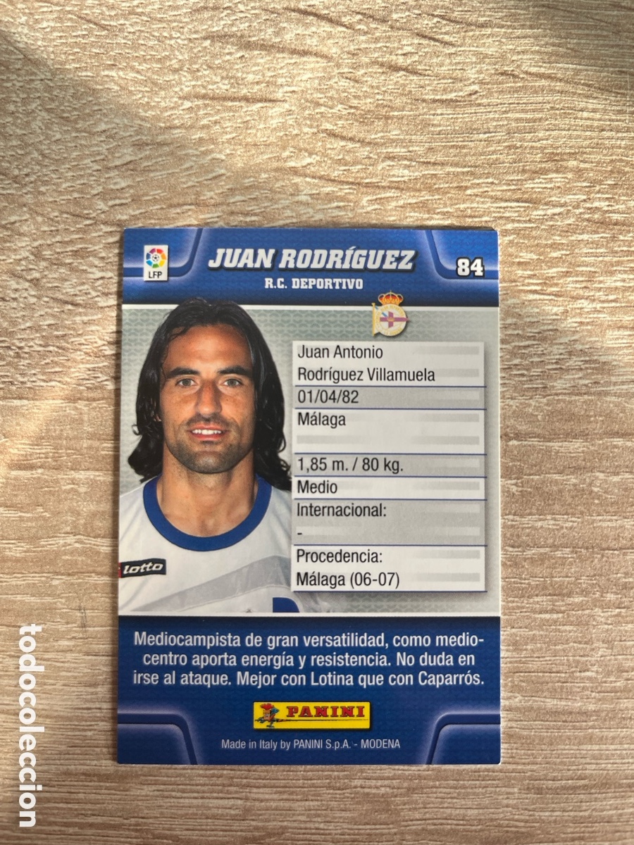 Cromos de f&uacute;tbol: 84 JUAN RODRIGUEZ MEGACRACKS MGK 2010 2011 10 11 DEPORTIVO DE A CORU&Ntilde;A