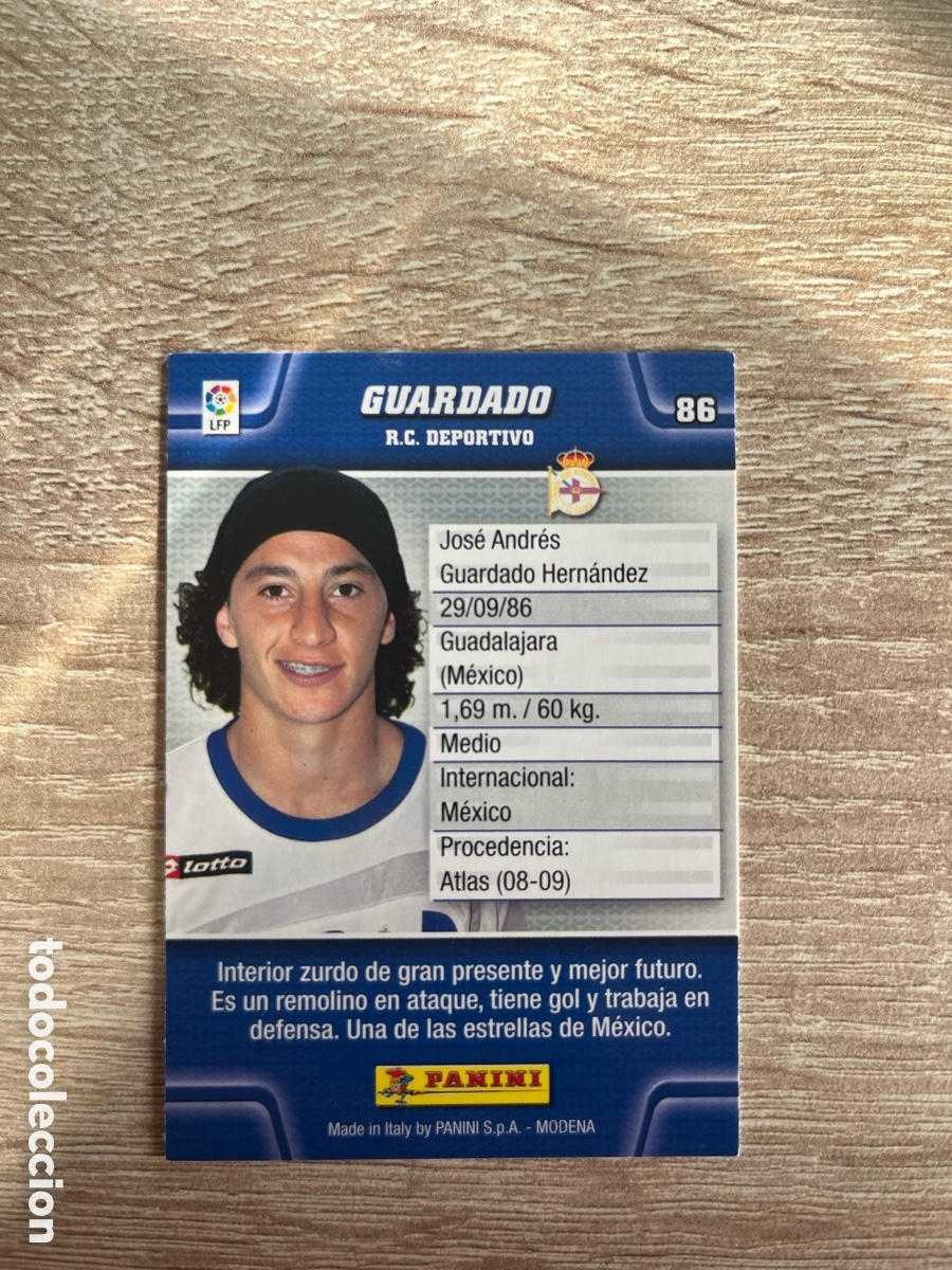 Cromos de f&uacute;tbol: 86 GUARDADO MEGACRACKS MGK 2010 2011 10 11 DEPORTIVO DE A CORU&Ntilde;A