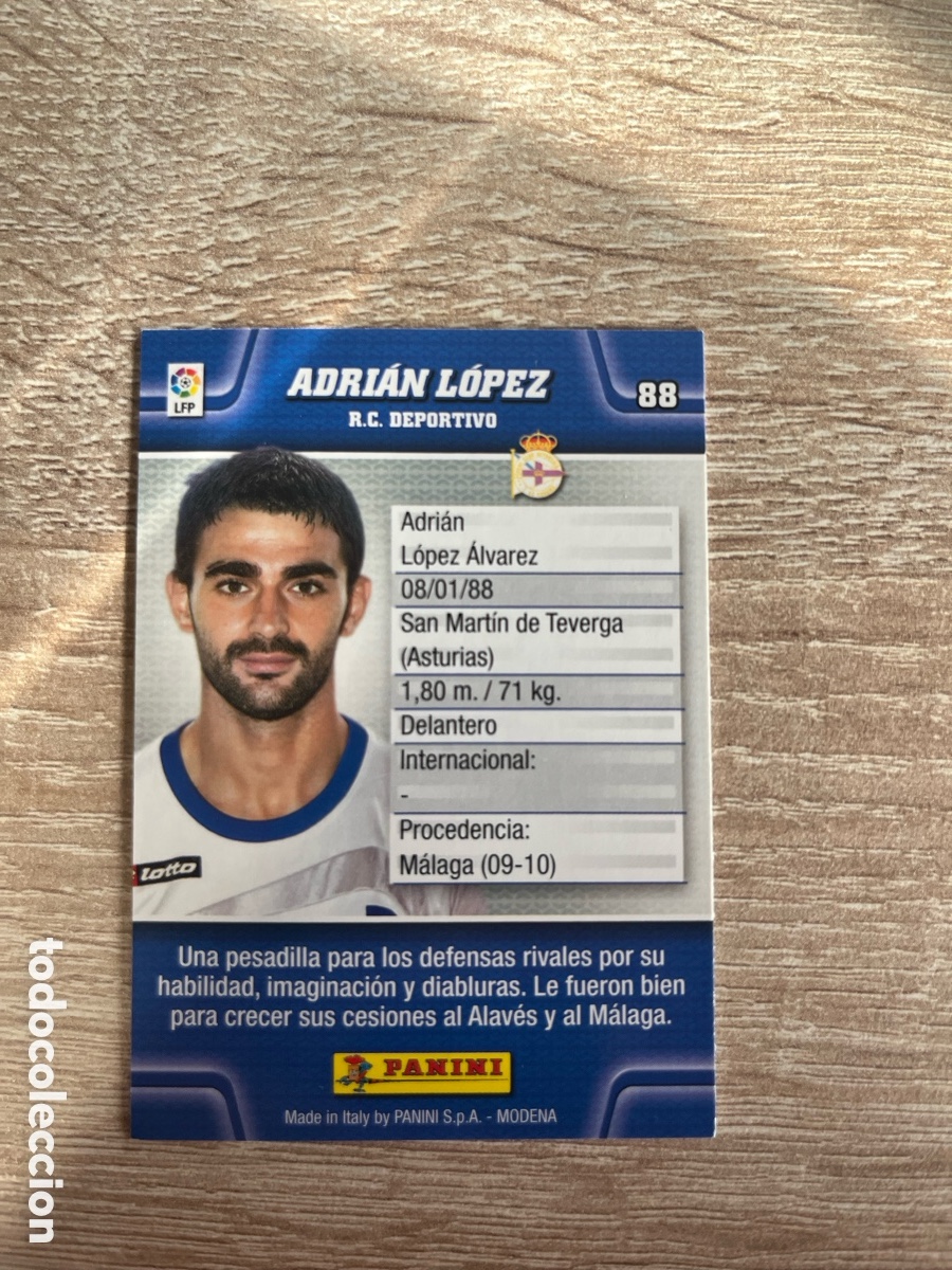 Cromos de f&uacute;tbol: 88 ADRI&Aacute;N L&Oacute;PEZ MEGACRACKS MGK 2010 2011 10 11 DEPORTIVO DE A CORU&Ntilde;A