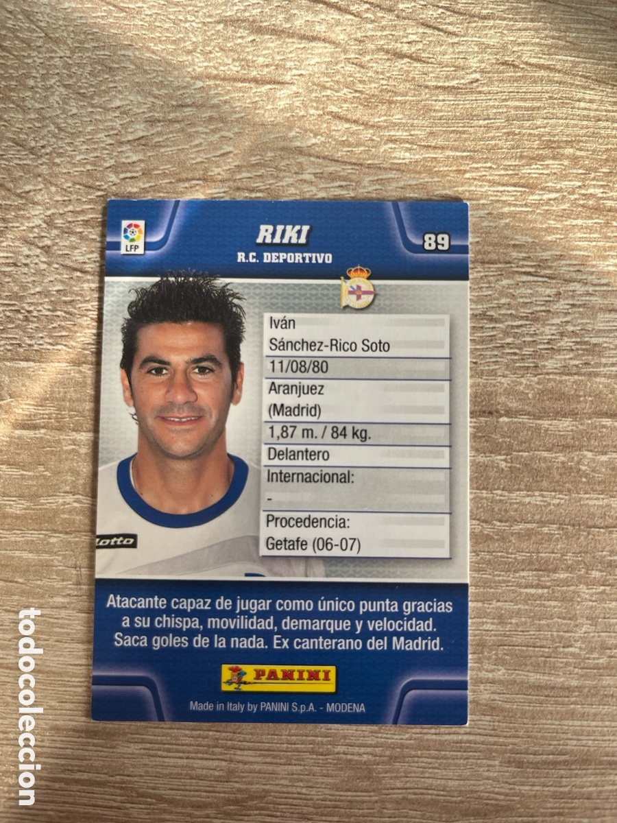 Cromos de f&uacute;tbol: 89 RIKI MEGACRACKS MGK 2010 2011 10 11 DEPORTIVO DE A CORU&Ntilde;A