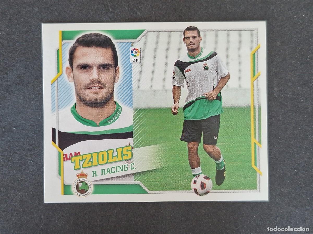 Cromos de f&uacute;tbol: L4 TZIOLIS RACING DE SANTANDER COLOCA LIGA ESTE 2010 2011 10 11 NUNCA PEGADO SIN PEGAR