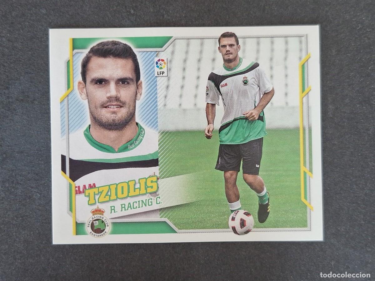 Cromos de f&uacute;tbol: L4 TZIOLIS RACING DE SANTANDER COLOCA LIGA ESTE 2010 2011 10 11 NUNCA PEGADO SIN PEGAR