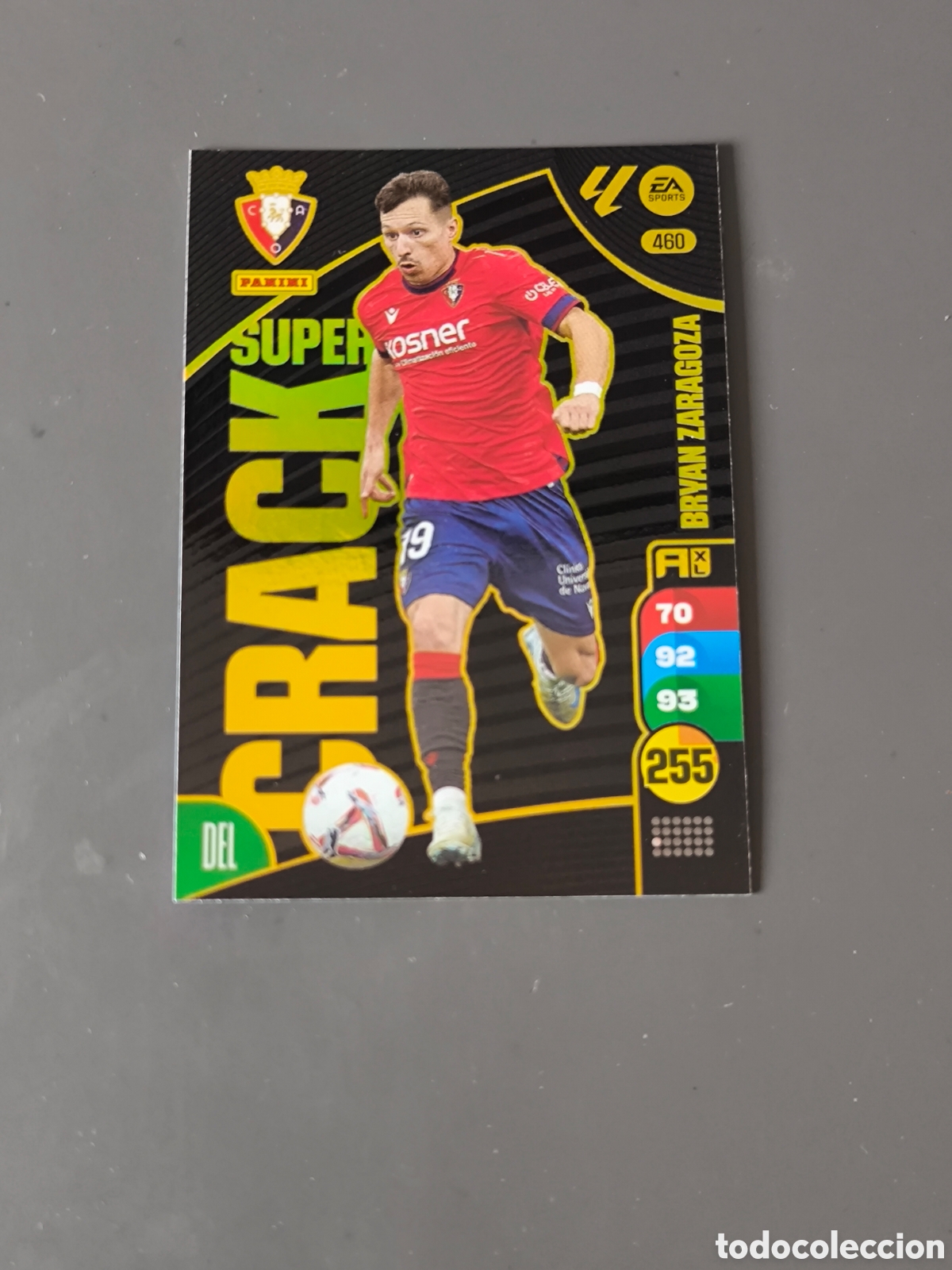 Cromos de f&uacute;tbol: BRYAN ZARAGOZA 460 Super Crack Osasuna Adrenalyn 24 25