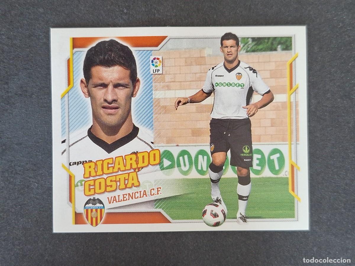 Cromos de f&uacute;tbol: L4 RICARDO COSTA VALENCIA C. F. COLOCA LIGA ESTE 2010 2011 10 11 NUNCA PEGADO SIN PEGAR