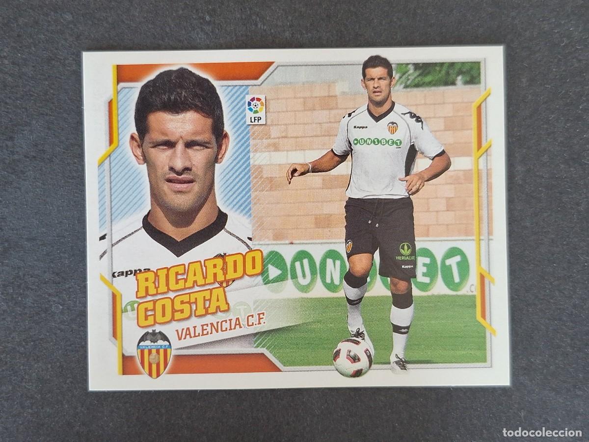 Cromos de f&uacute;tbol: L4 RICARDO COSTA VALENCIA C. F. COLOCA LIGA ESTE 2010 2011 10 11 NUNCA PEGADO SIN PEGAR