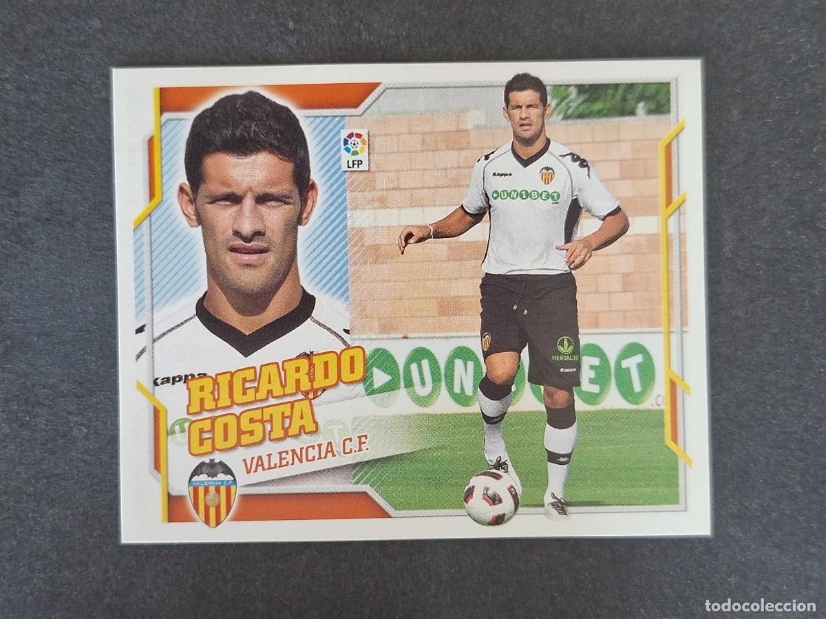 Cromos de f&uacute;tbol: L4 RICARDO COSTA VALENCIA C. F. COLOCA LIGA ESTE 2010 2011 10 11 NUNCA PEGADO SIN PEGAR