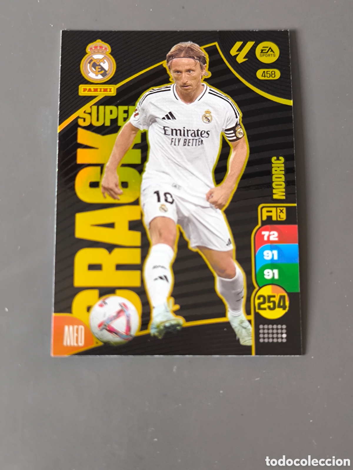 Cromos de f&uacute;tbol: MODRIC 458 S&uacute;per Crack Real Madrid Adrenalyn 24 25