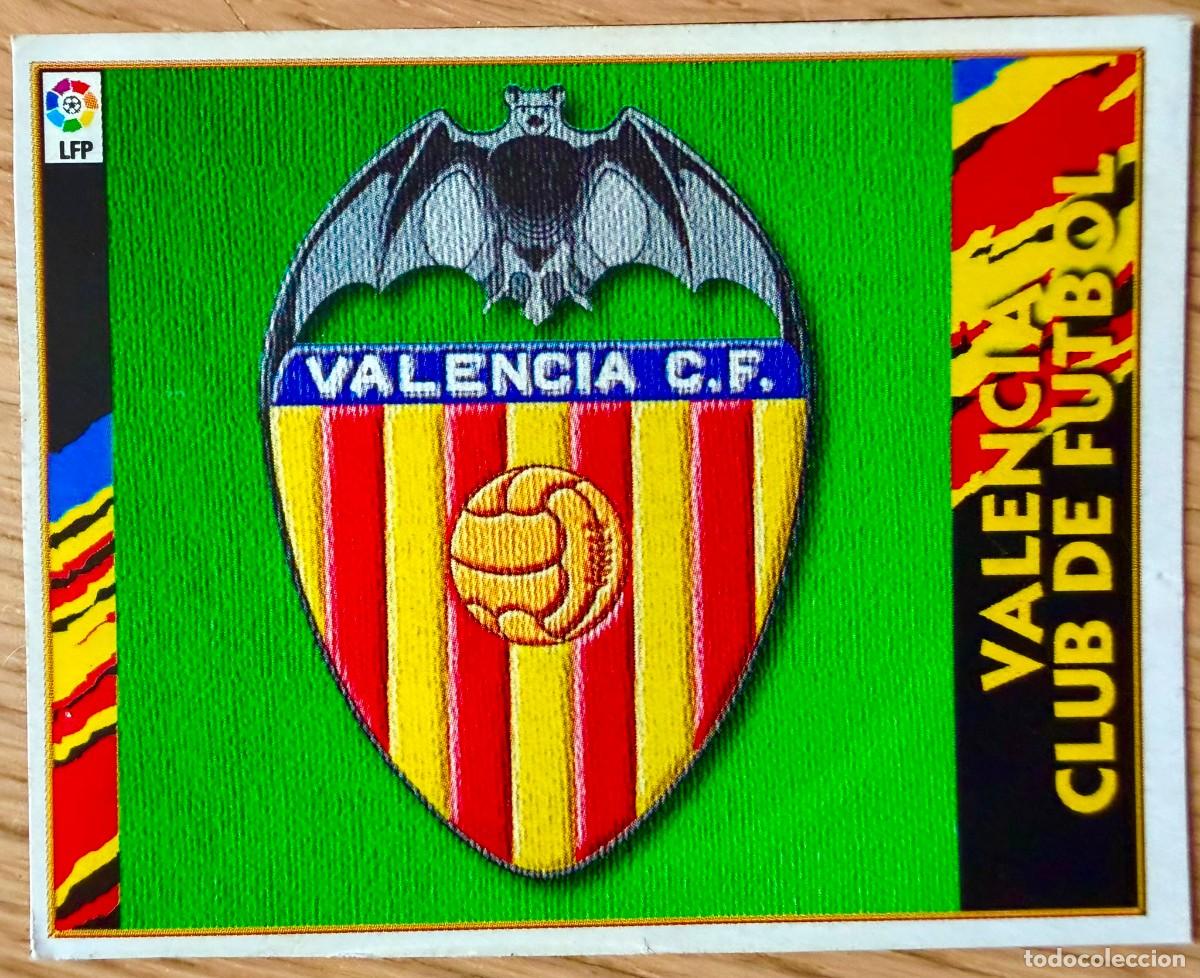 Cromos de f&uacute;tbol: ESCUDO VALENCIA 97 98 1997 1998 LIGA EDICIONES ESTE RECORTADO STICKER