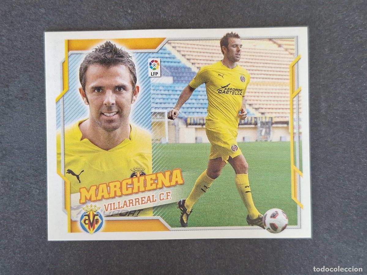 Cromos de f&uacute;tbol: L4 MARCHENA VILLARREAL C. F. COLOCA LIGA ESTE 2010 2011 10 11 NUNCA PEGADO SIN PEGAR