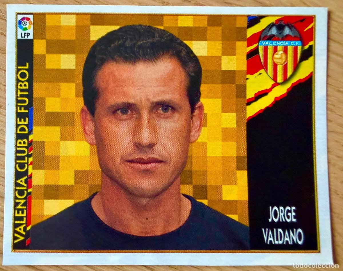 Cromos de f&uacute;tbol: ENTRENADOR JORGE VALDANO VALENCIA 97 98 1997 1998 LIGA EDICIONES ESTE RECORTADO STICKER