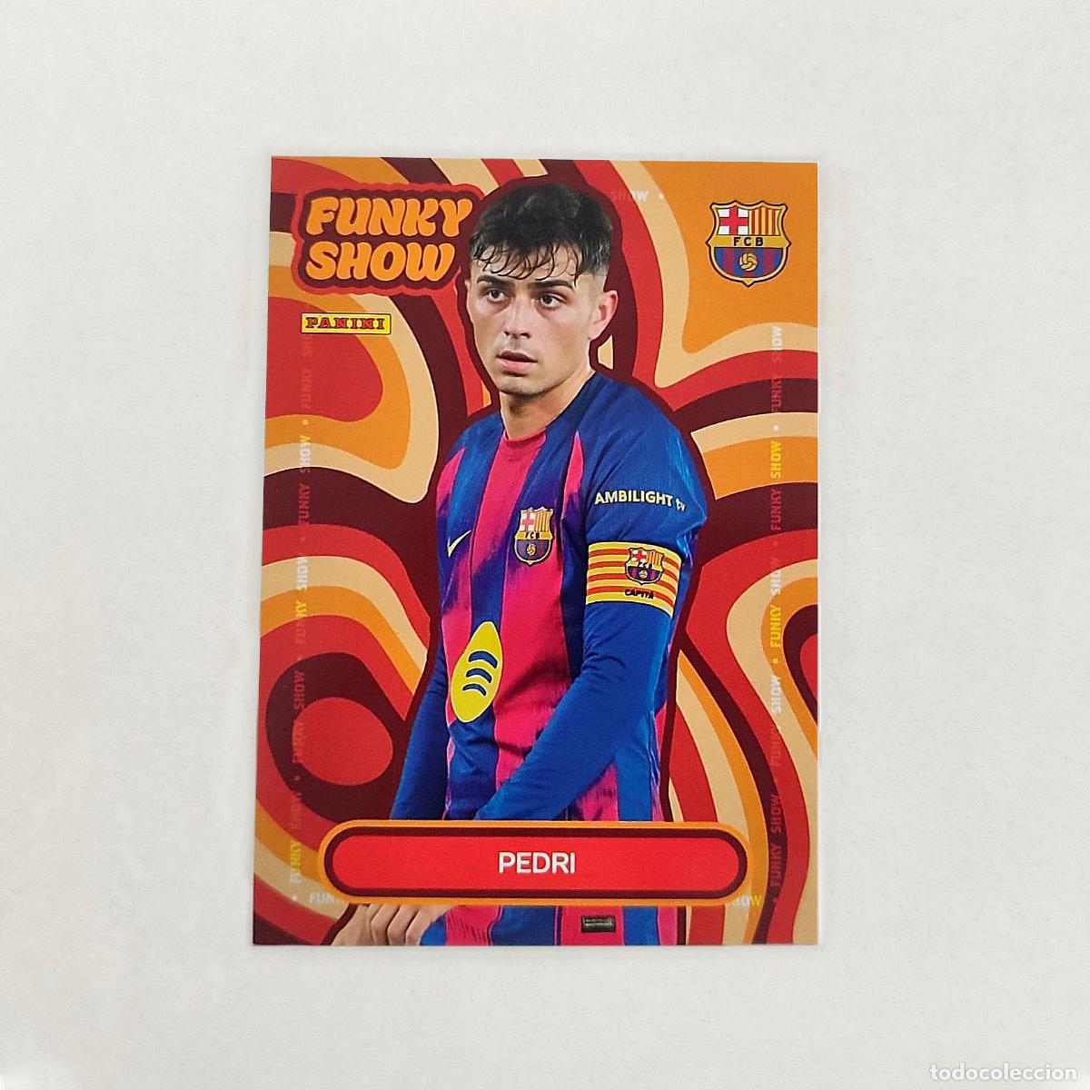 Figurine di Calcio: Pedri Funky Show Panini Club FC Barcelona 2025/2026