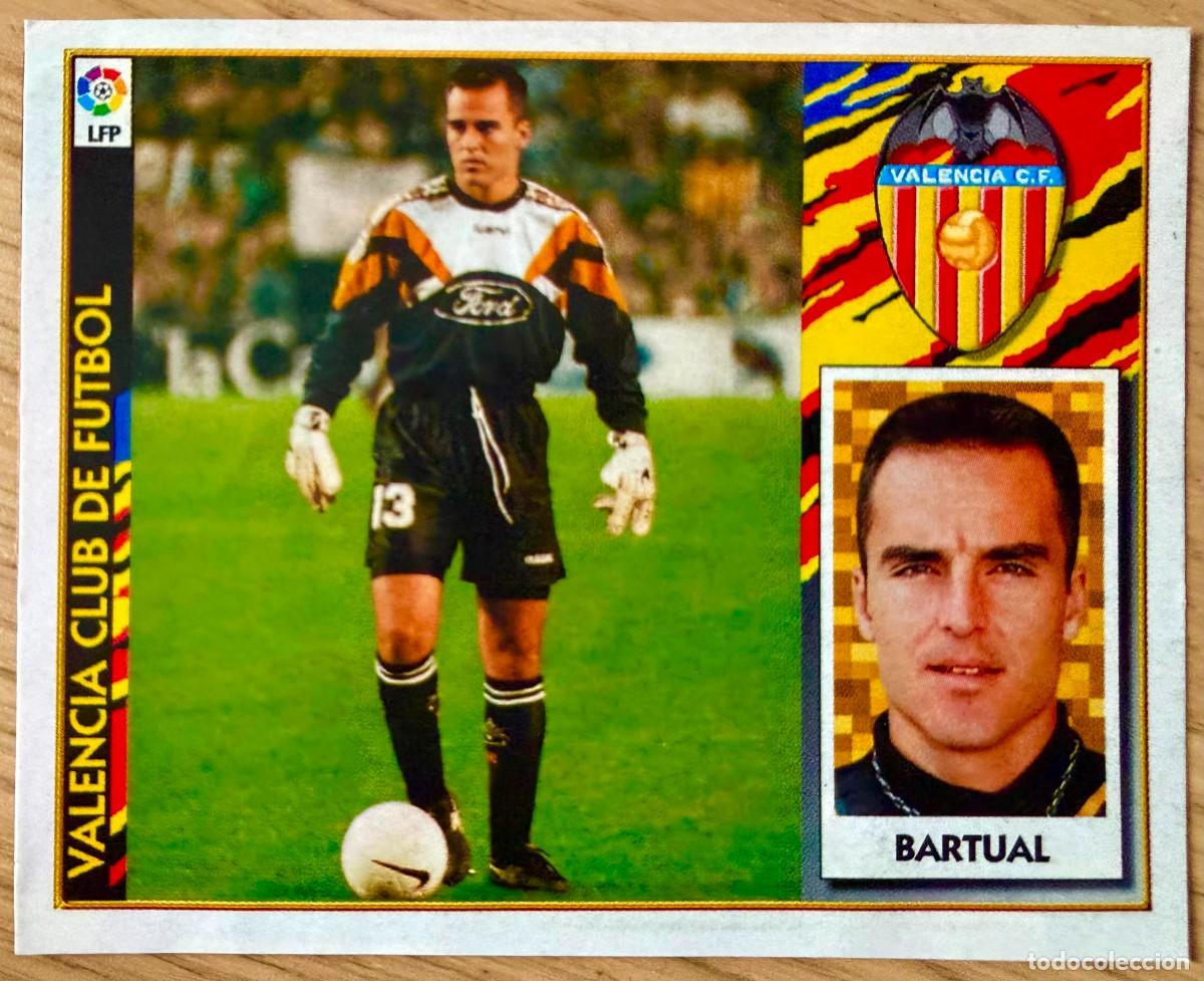 Figurine di Calcio: BARTUAL VALENCIA 97 98 1997 1998 LIGA EDICIONES ESTE RECORTADO STICKER