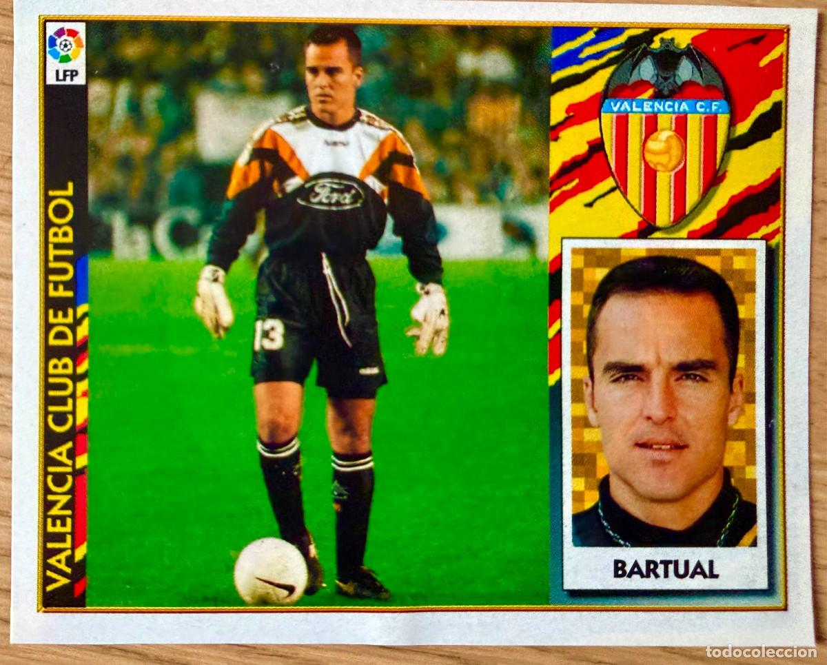Figurine di Calcio: BARTUAL VALENCIA 97 98 1997 1998 LIGA EDICIONES ESTE RECORTADO STICKER