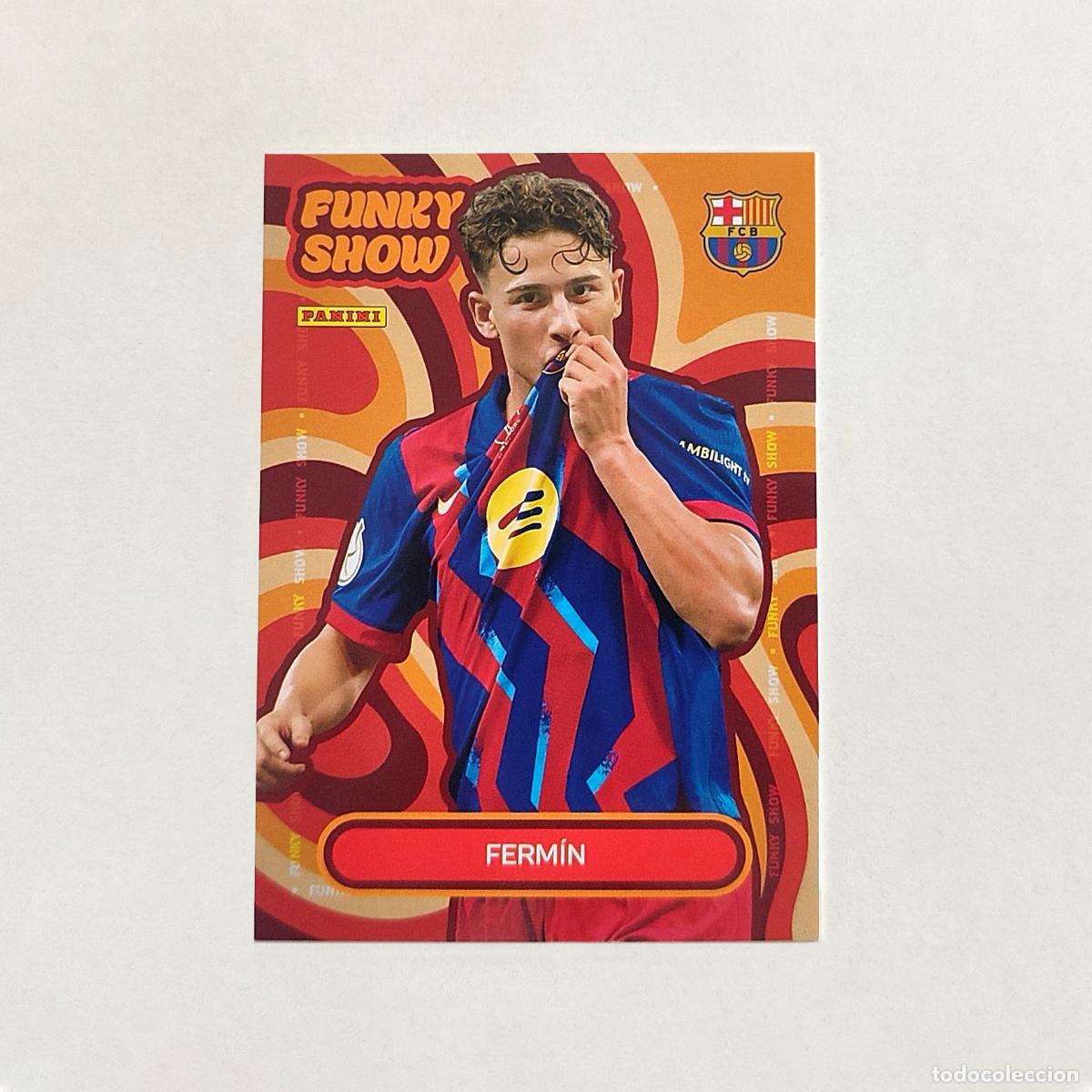 Figurine di Calcio: Fermin Funky Show Panini Club FC Barcelona 2025/2026