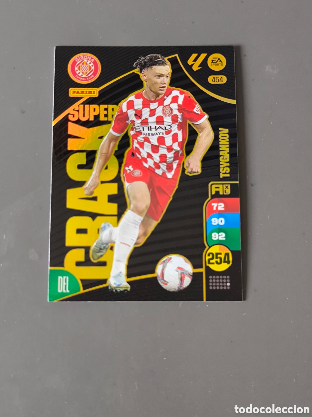 Figurine di Calcio: TSYGANKOV 454 S&uacute;per Crack Girona Adrenalyn 24 25