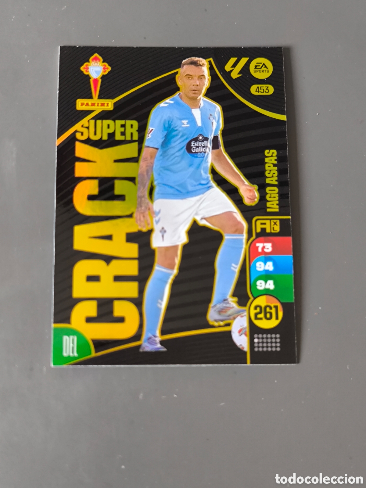 Cromos de f&uacute;tbol: IAGO ASPAS 453 S&uacute;per Crack Celta Adrenalyn 24 25