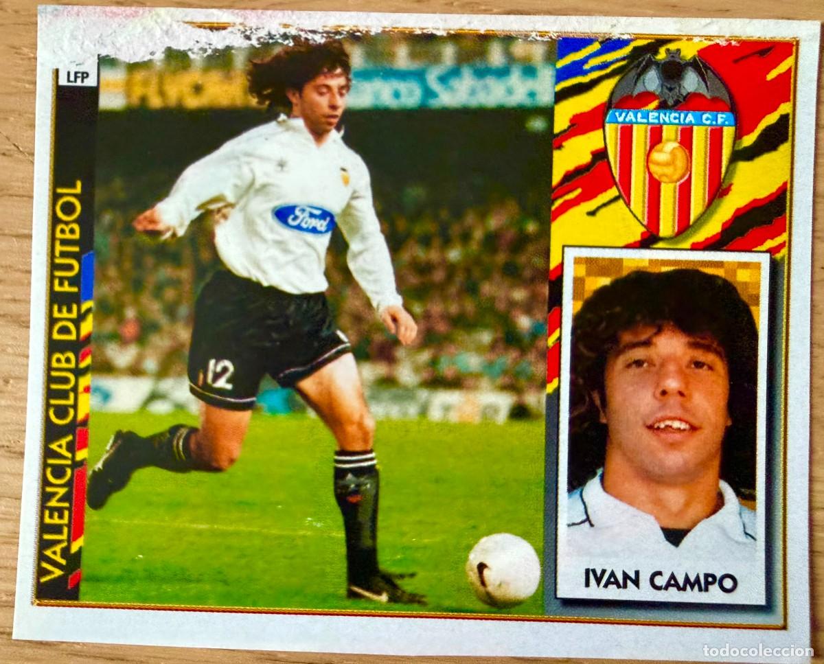Cromos de f&uacute;tbol: IVAN CAMPO BAJA VALENCIA 97 98 1997 1998 LIGA EDICIONES ESTE RECORTADO STICKER