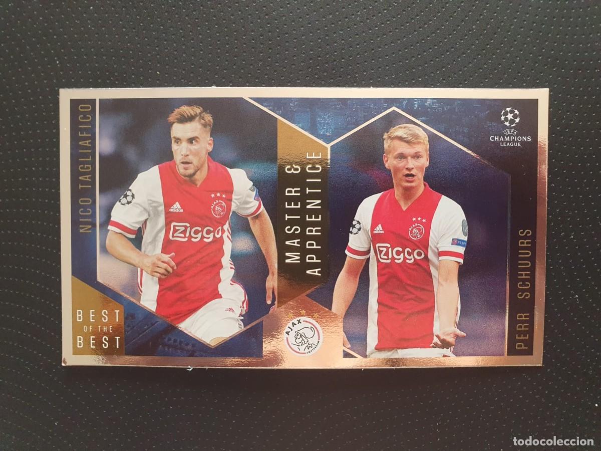 Cromos de f&uacute;tbol: CROMO TARJETA FUTBOL TAGLIAFICO SCHUURS N&ordm; 131 2020-2021 BEST OF THE BEST TOPPS