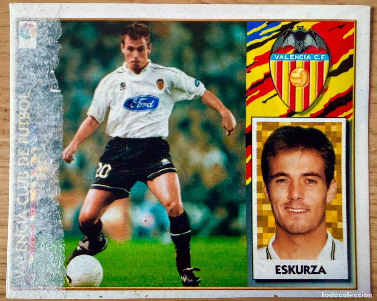 Cromos de f&uacute;tbol: ESKURZA BAJA VALENCIA 97 98 1997 1998 LIGA EDICIONES ESTE RECORTADO STICKER