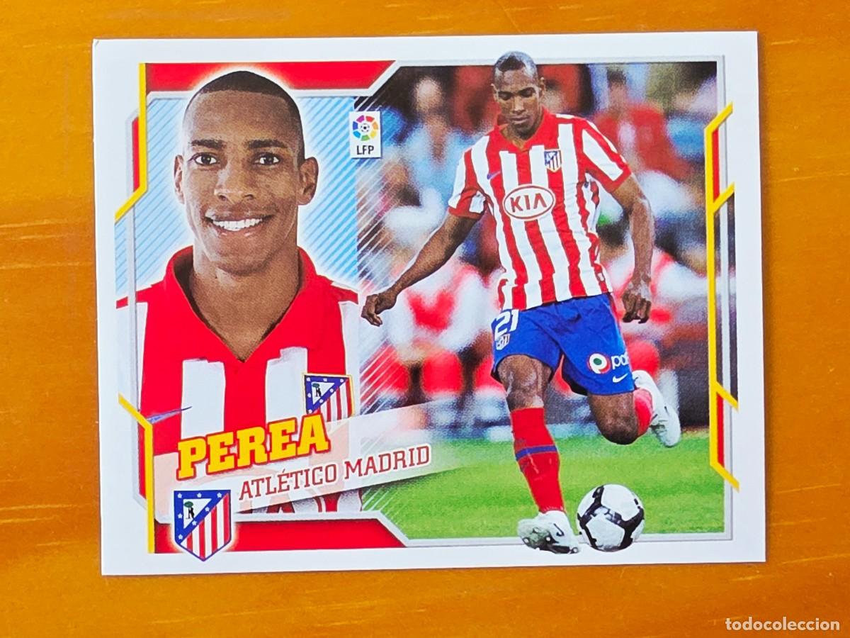 Cromos de f&uacute;tbol: 4 Luis Amaranto Perea, Atl&eacute;tico de Madrid, Panini Ediciones Liga Este 2010 2011 10 11