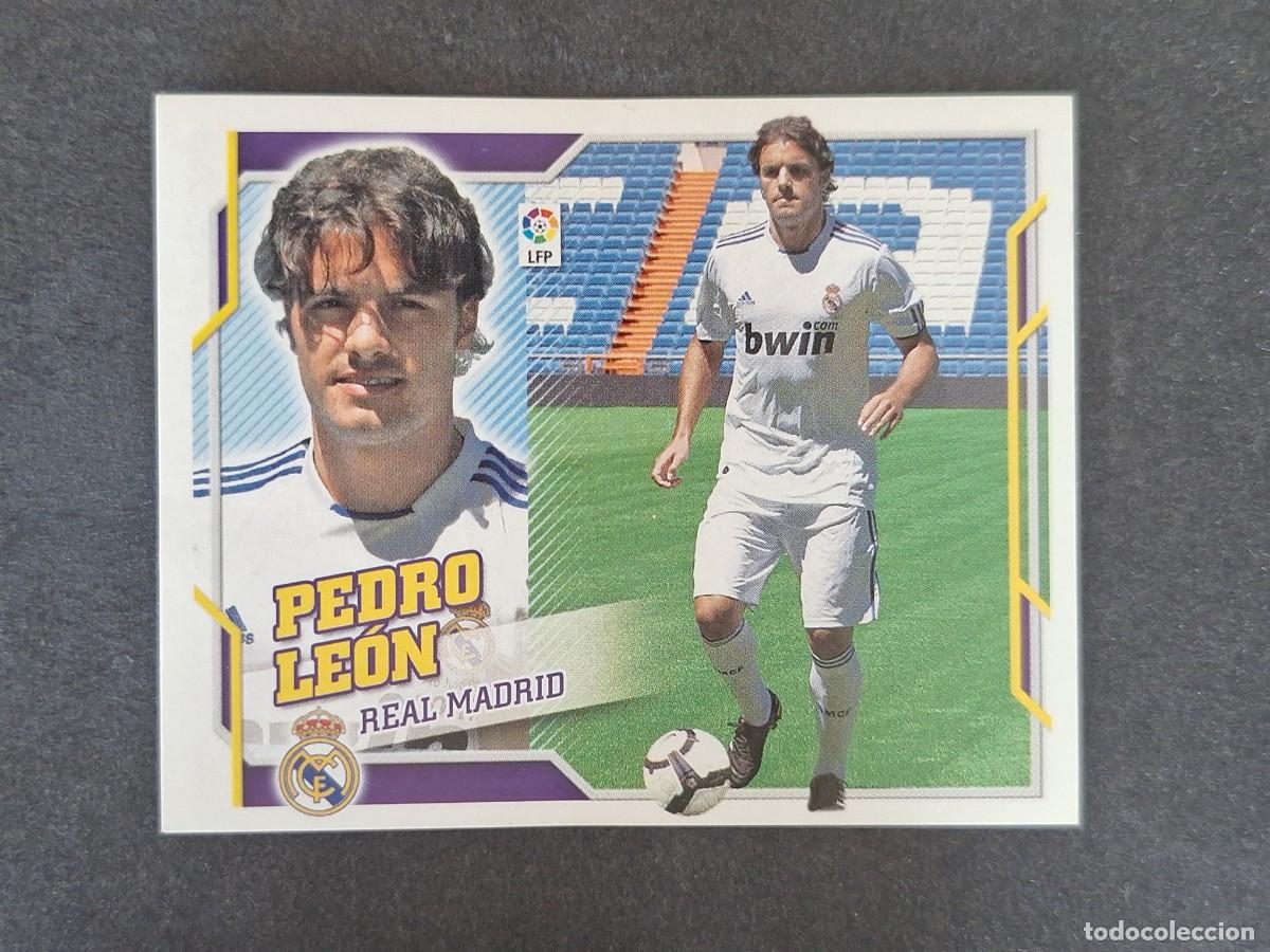 Cromos de f&uacute;tbol: L4 PEDRO LEON REAL MADRID FICHAJE 10 LIGA ESTE 2010 2011 10 11 NUNCA PEGADO SIN PEGAR